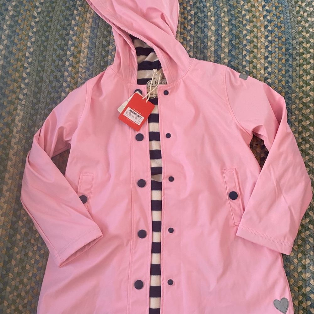 Hatley Terry lined Raincoat, New with Tags! Size 12